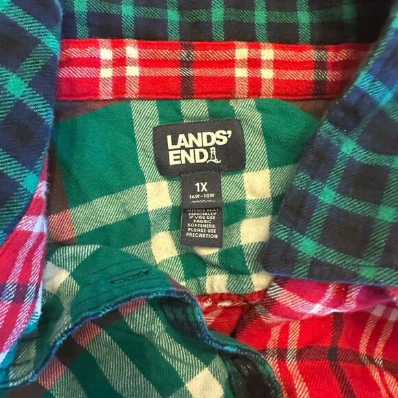 Plaid Womens Shirt - Red and Green - Picture 6 of 6